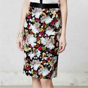 Girls From Savoy floral pencil skirt women’s size 6 Anthropologie